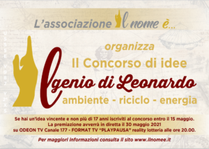 Taranto. Al via la I edizione del Concorso di idee “Il genio di Leonardo”, promosso dall’ APS – ASD Il Nome è…