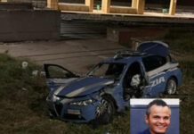 Torre del Greco: invade la corsia con il suo Suv e centra la volante della Polizia poi si dร alla fuga. Un poliziotto morto e un ferito grave